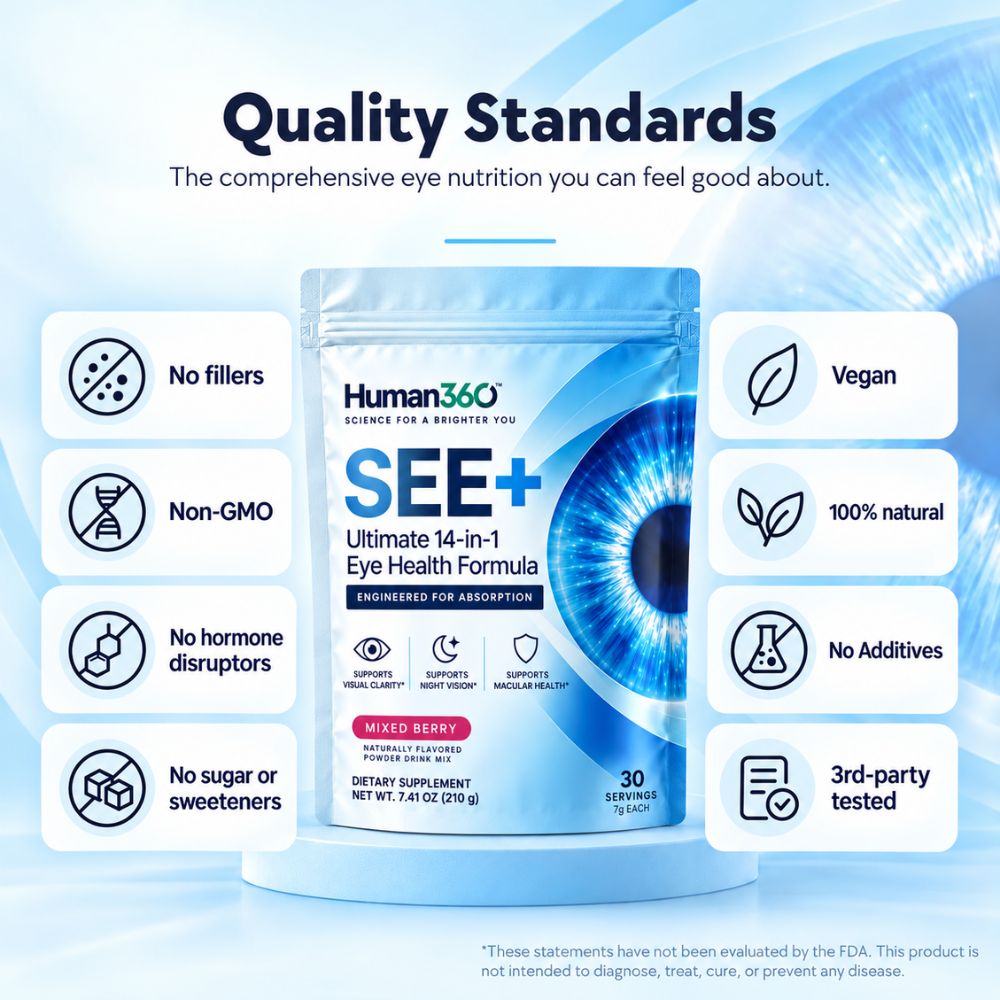 SEE+ Ultimate 14-in-1 Eye Health Formula - Engineered for Absorption