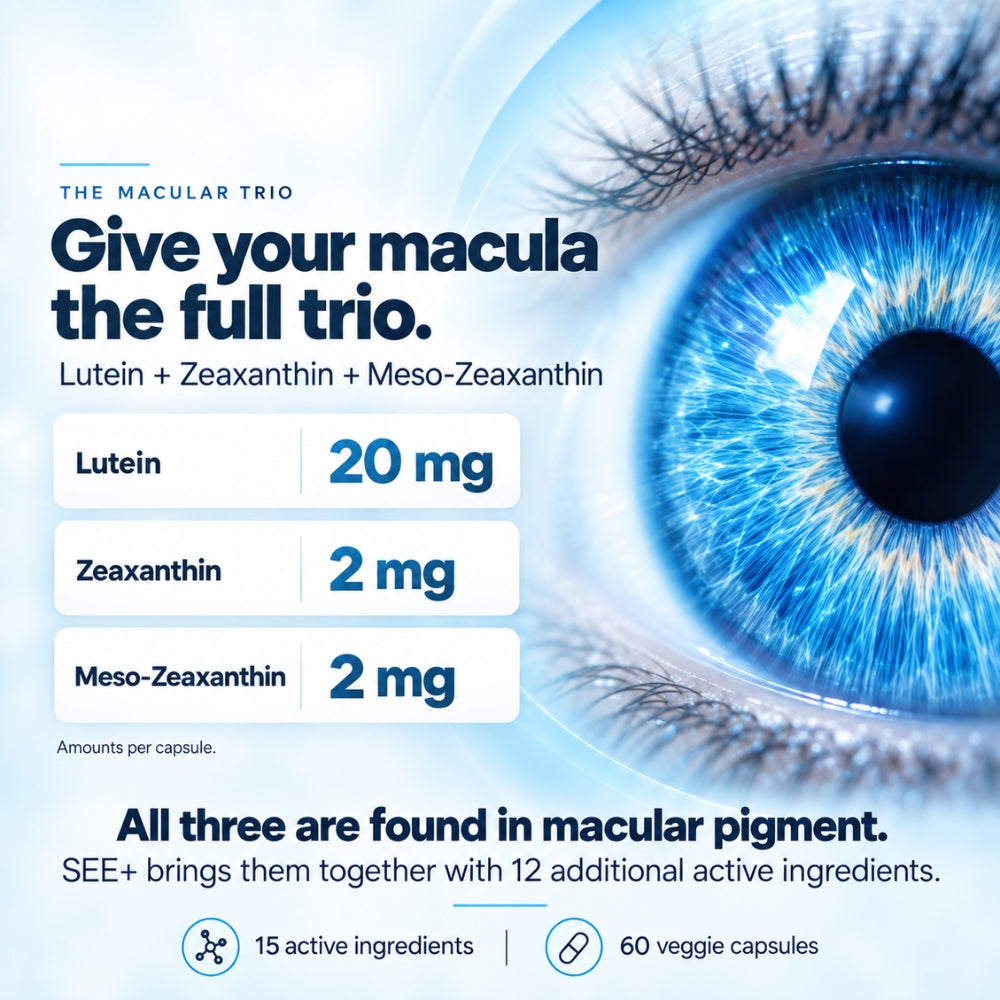 SEE+ Capsules — 15-in-1 Eye Nutrition