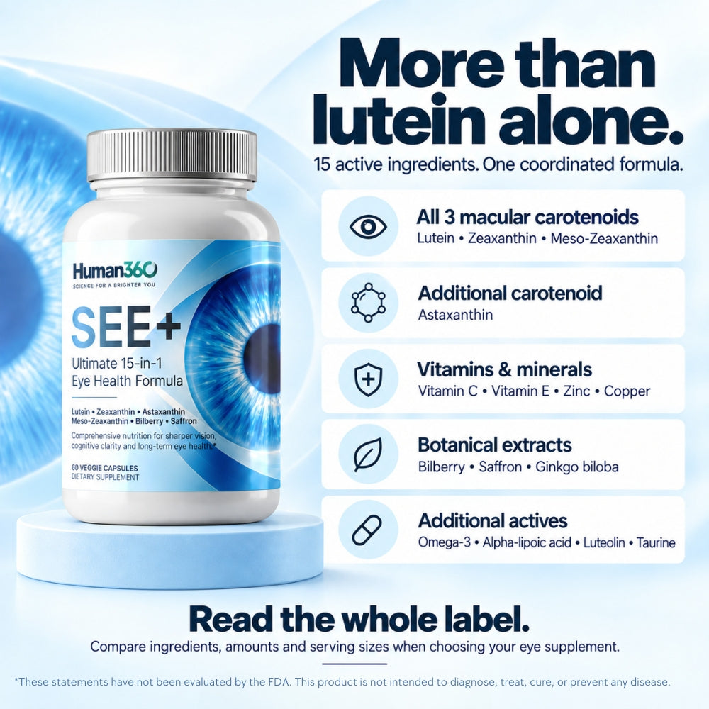 SEE+ Capsules — 15-in-1 Eye Nutrition