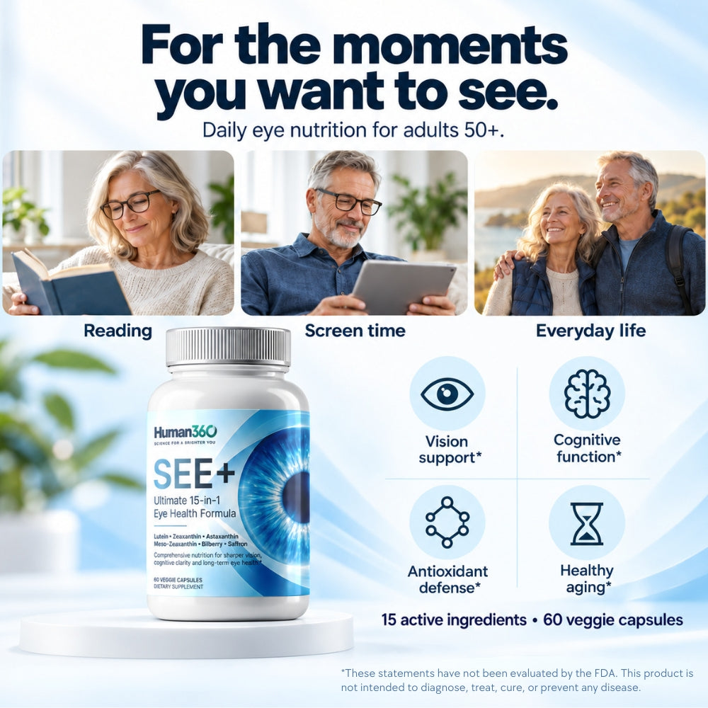SEE+ Capsules — 15-in-1 Eye Nutrition