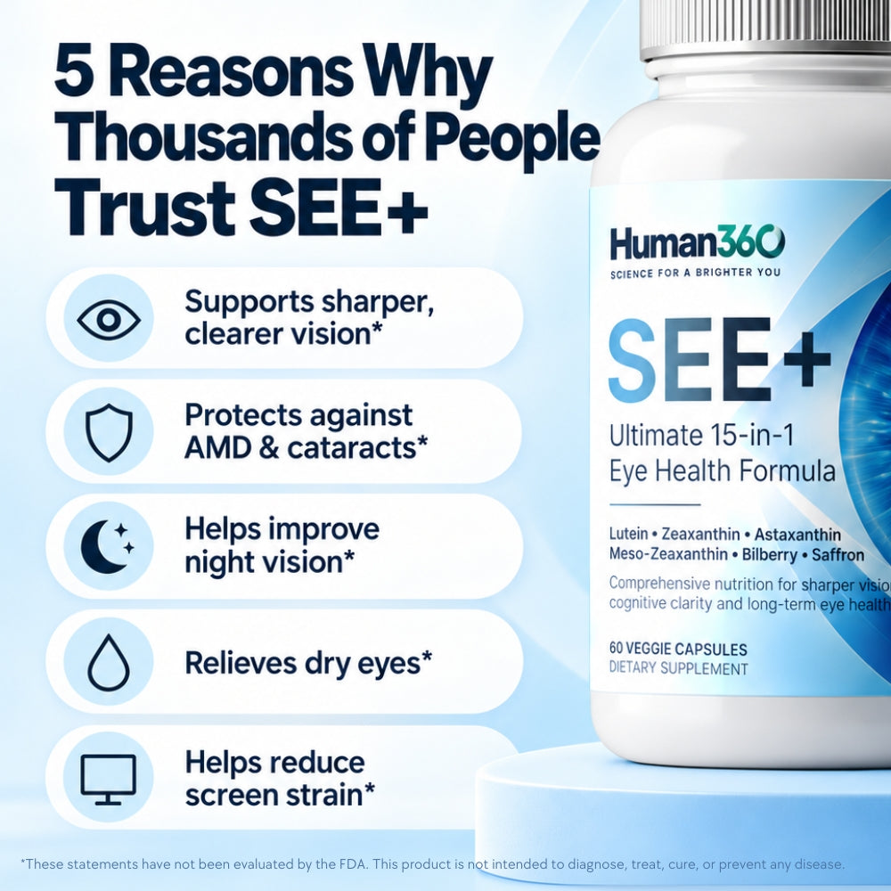 SEE+ Capsules — 15-in-1 Eye Nutrition