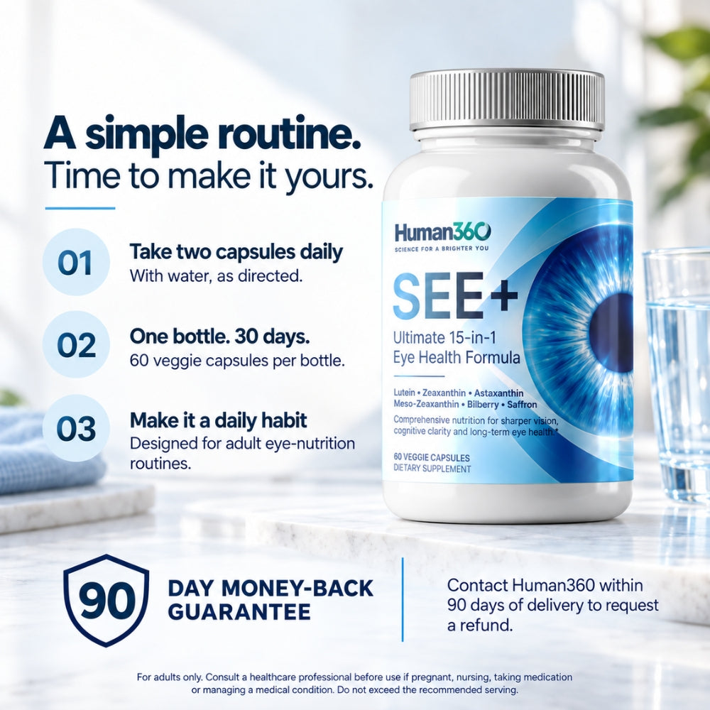 SEE+ Capsules — 15-in-1 Eye Nutrition