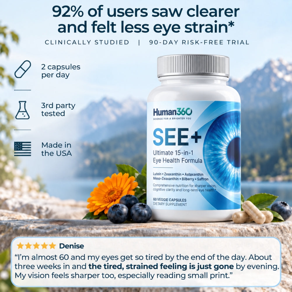 SEE+ Capsules — 15-in-1 Eye Nutrition